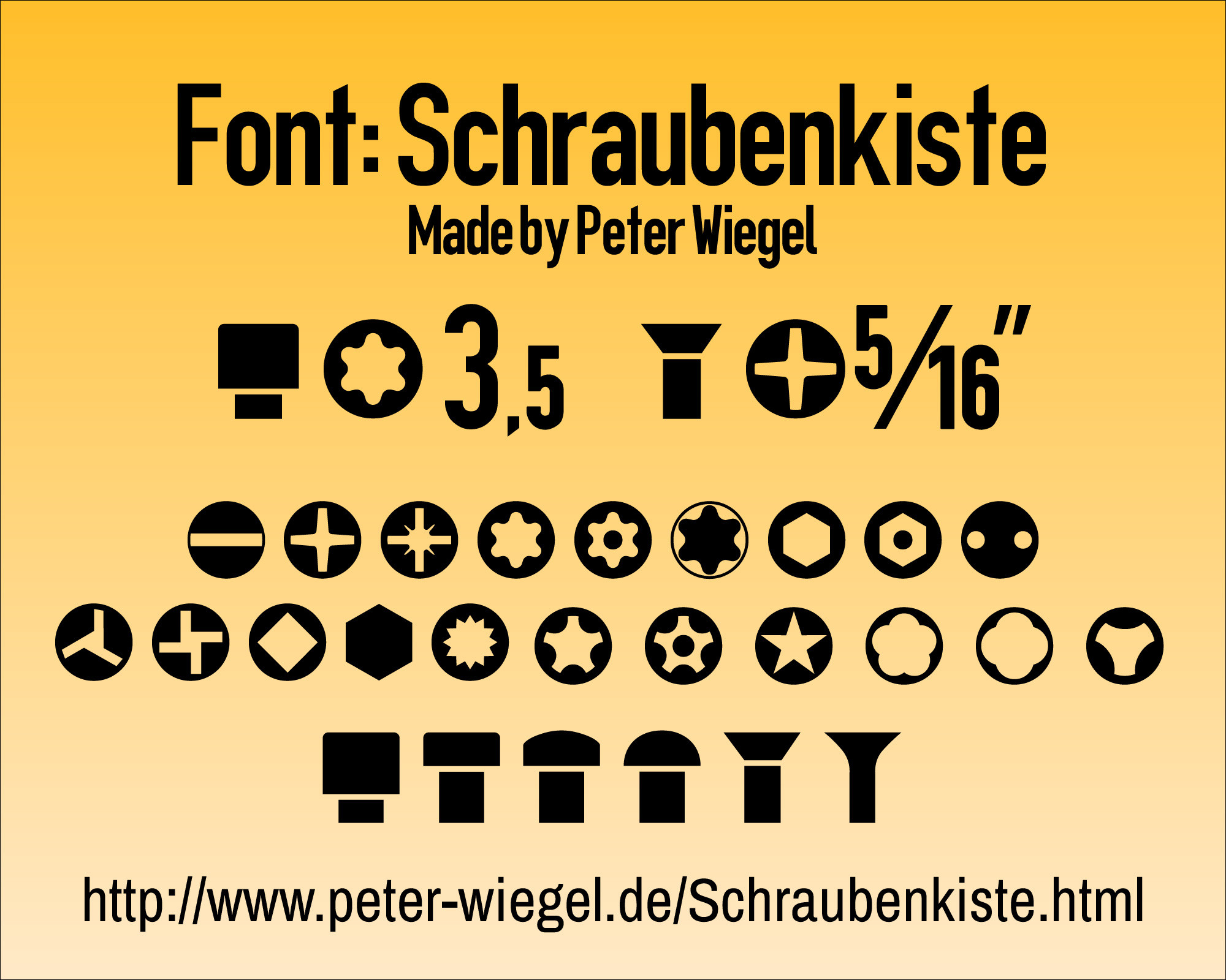 Schraubenkiste Font